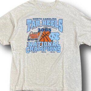 2005 North Carolina Final Four Grey Basketball Retro Fan T-Shirt 166